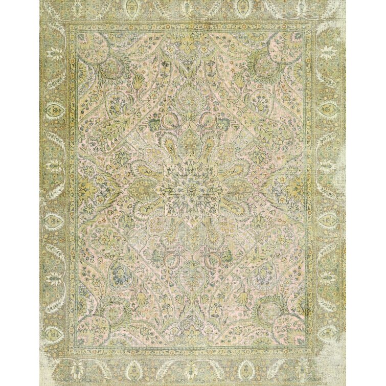 Light deals green rug